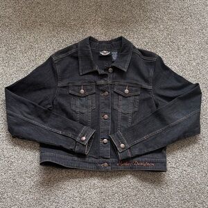 Harley-Davidson Charcoal Denim Jacket, Mid 2000’s, Like New Condition